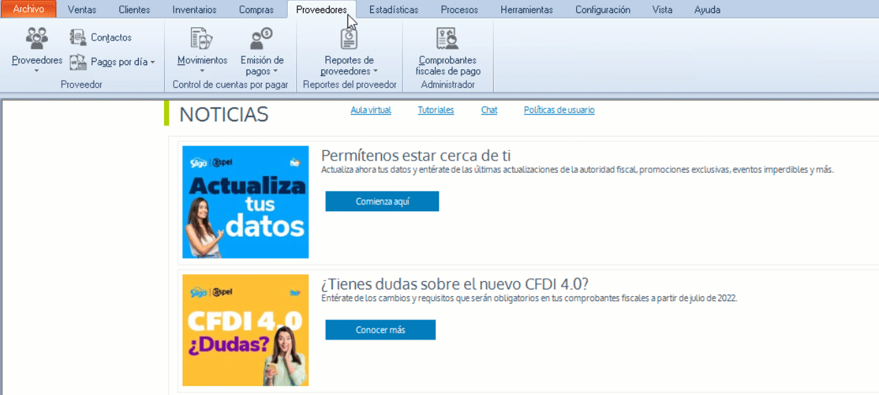 Reporte de Proveedores Historial crediticio con proveedor Portal de Clientes Siigo Aspel Reporte de Proveedores Historial crediticio con proveedor Portal de Clientes Siigo Aspel